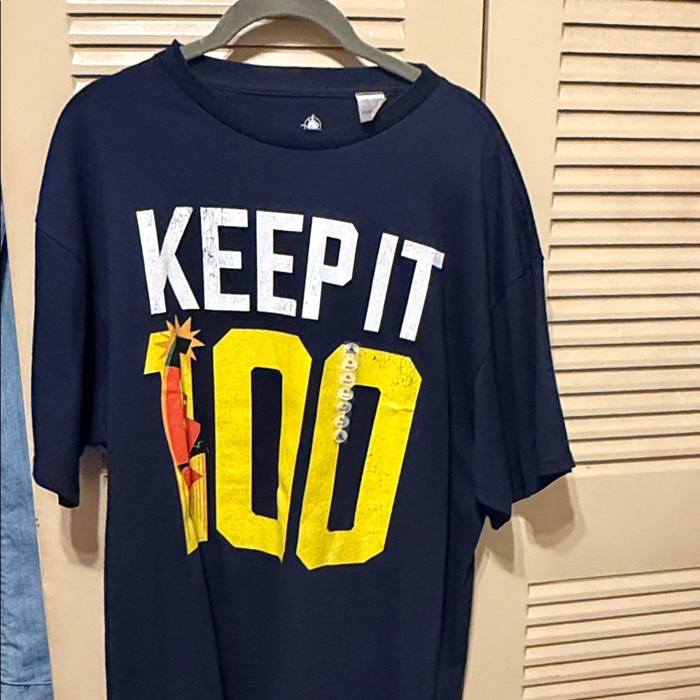 Disney incredible Navy 'Keep It 100' Graphic Tee